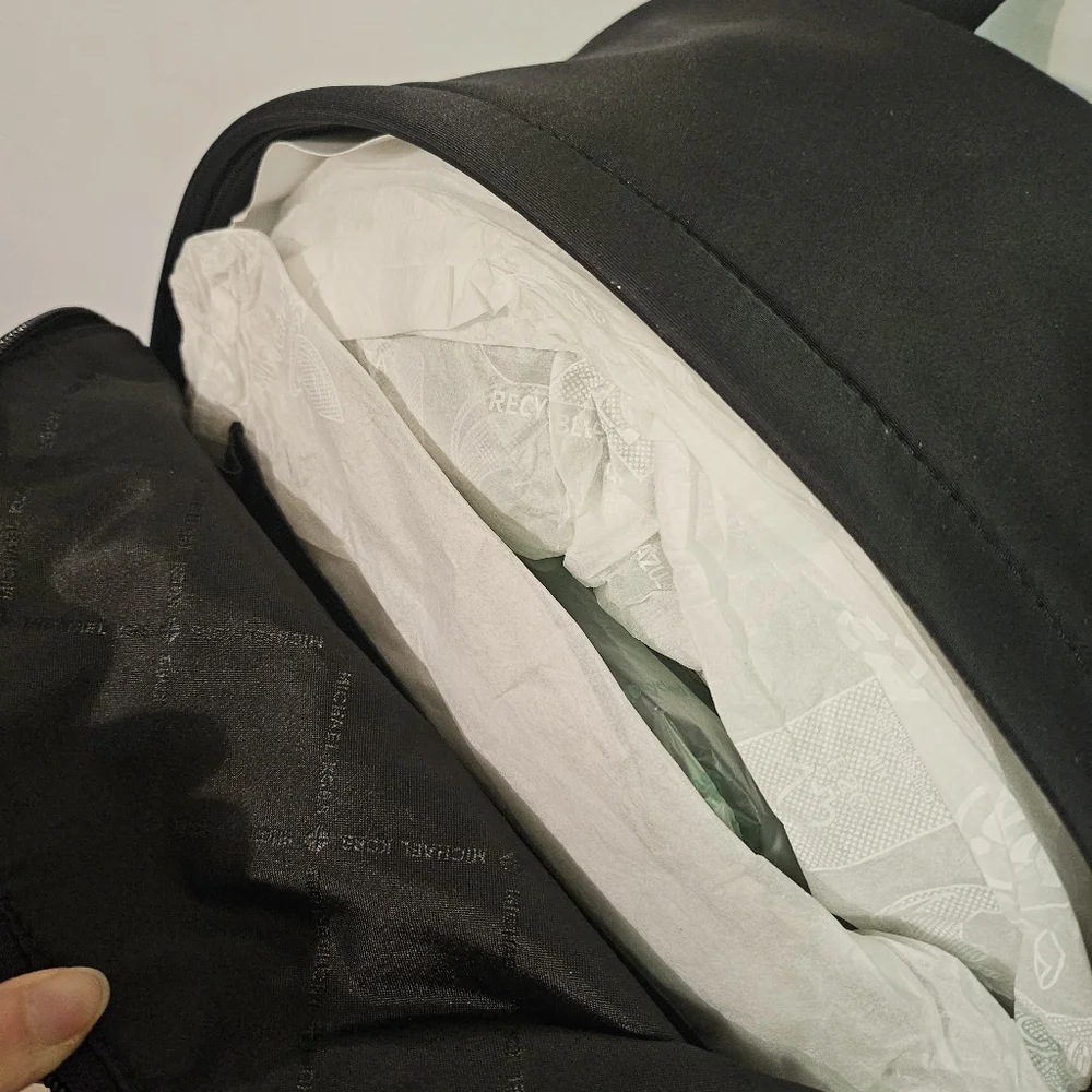 Michael Kors Jet Black Backpack - Picture 4 of 4